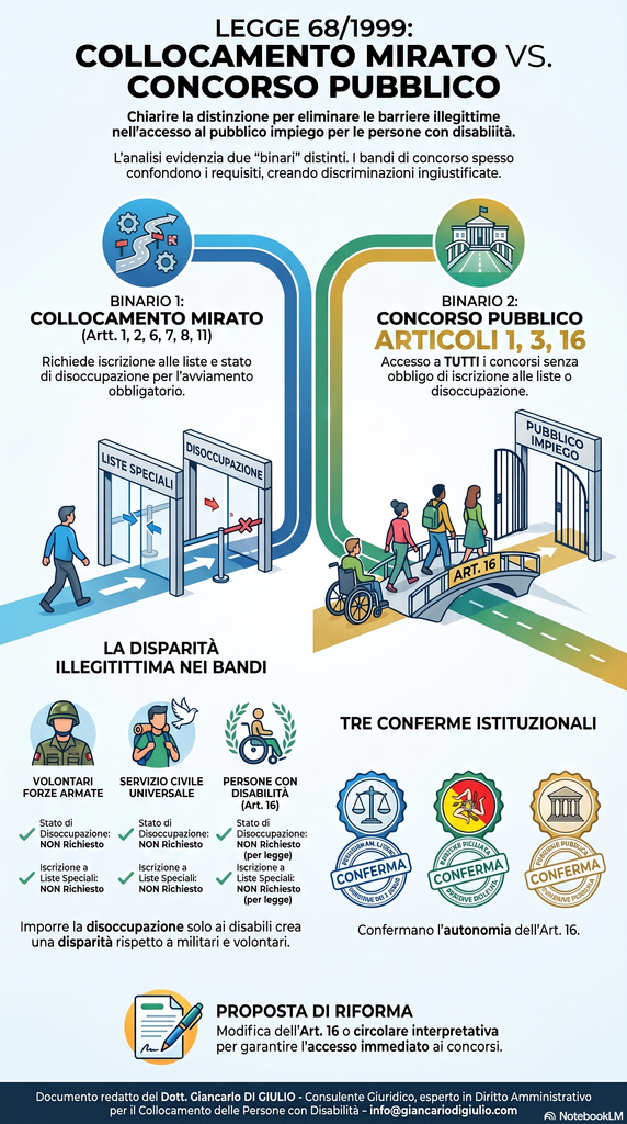 Il cortocircuito normativo della legge 68/1999